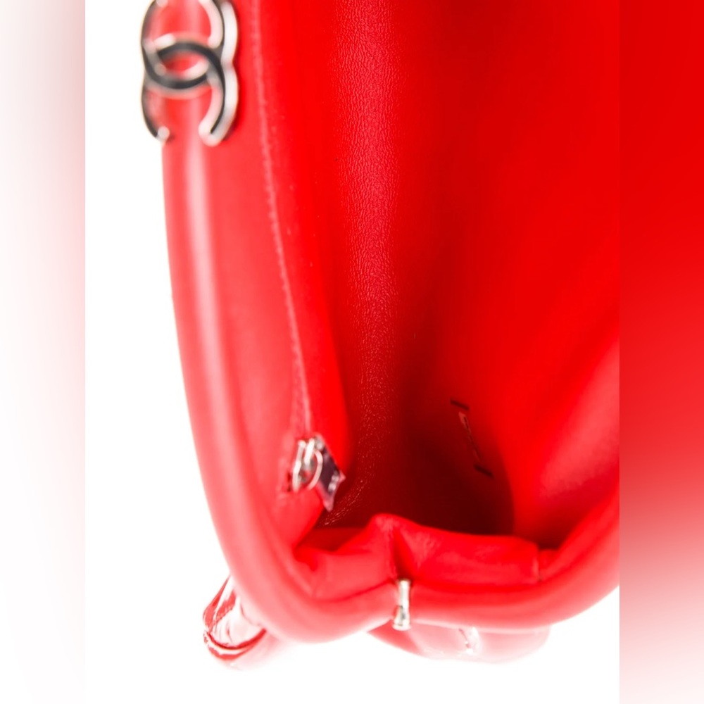 CHANEL Red Patent Timeless Clutch - Picture 5 of 6